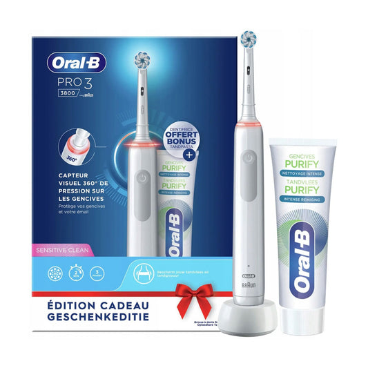 Oral-B Pro 3 električna zobna ščetka + zobna pasta (darilni set)