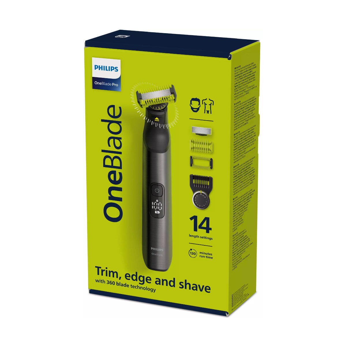 Philips električni prirezovalnik in brivnik QP6551/15 OneBlade Pro 360 za obraz in telo