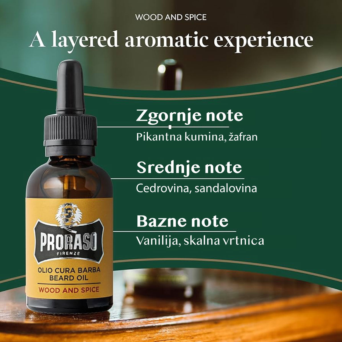 Proraso Wood and Spice olje za brado