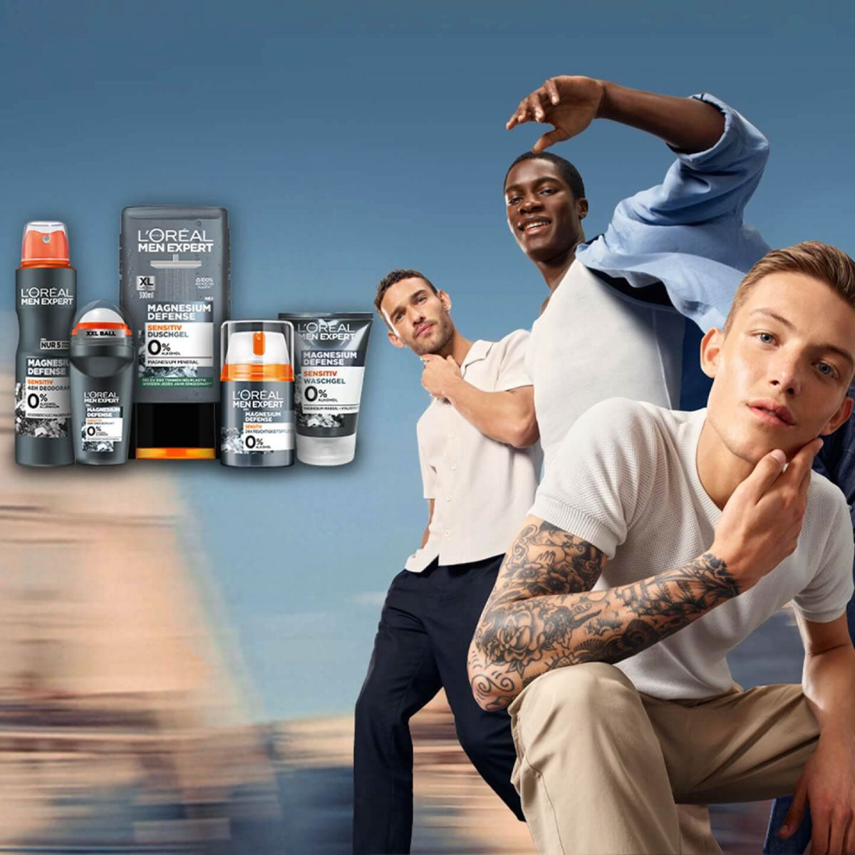 L'Oréal Men Expert Magnesium defense dezodorant za občutljivo kožo 150 ml