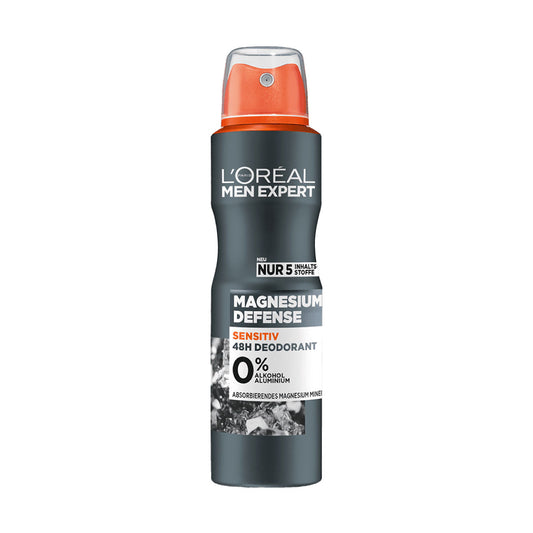 L'Oréal Men Expert Magnesium defense dezodorant za občutljivo kožo 150 ml