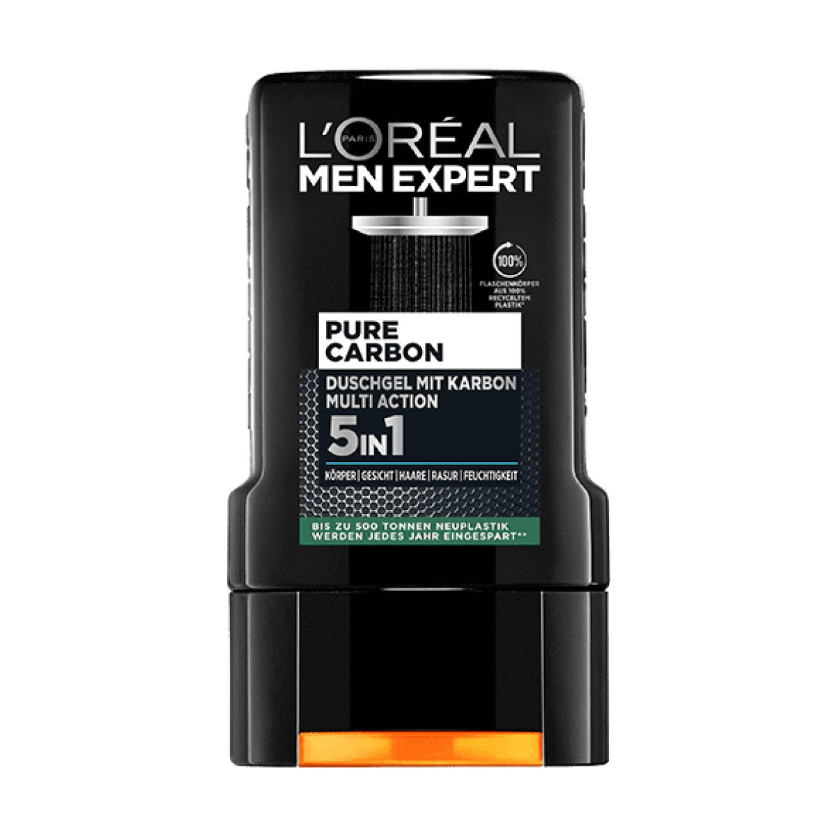 L'Oréal Men Expert Pure Carbon 5 v 1 gel za prhanje s čistilno močjo ogljika 250 ml