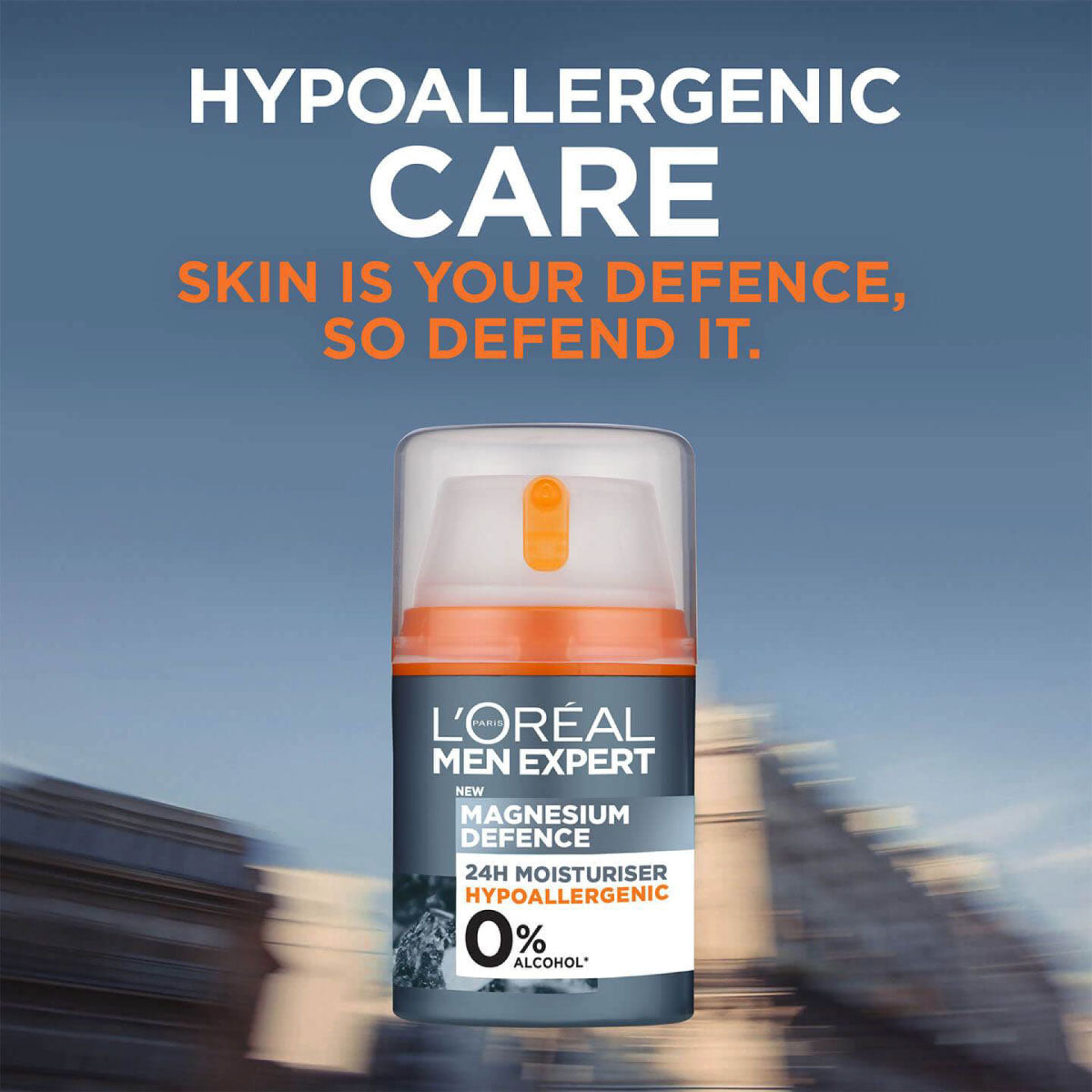 L'Oréal Men Expert Magnesium defense krema s hialuronsko kislino za občutljivo kožo 50 ml