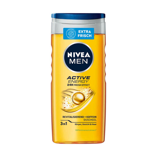 Nivea MEN Active Energy gel za prhanje z naravnim kofeinom za začetek dneva 250 ml