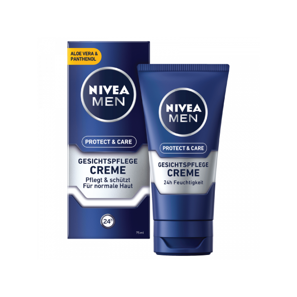 Nivea Men Protect & Care vlažilna krema z aloe vero za zaščito in nego kože 75 ml